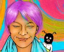 目を引く似顔絵イラスト描きます カラフルでサイケデリックな似顔絵イラスト イメージ8