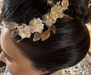 ブライダルアクセサリーやヘッドドレス制作します ドレスに合わせた透明感のある髪飾りやピアスのオーダー制作 イメージ9