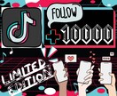 TikTokフォロワー10000～増！特典付けます 【ココナラ初出店限界価格】TikTokで人気者への第一歩を！ イメージ1