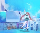 背景の細かいイラスト作成します 歌ってみたなどの動画サムネイルを華やかに イメージ1