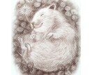 ほっこりセピア調うちの子似顔絵 パステルで描きます 写真には残らない、そのコのぬくもりを一枚のイラストに イメージ7