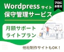 ワードプレスで制作したサイトの保守・管理を承ります 【ライトプラン】ホームページ保守・管理サービス イメージ1