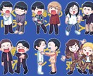 ポップでカラフルなSDイラスト描きます 2～3頭身のSDキャラクター立ち絵を描きます！ イメージ6