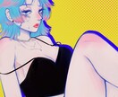 挿絵やアイコン、キャラデザ制作致します 動画用サムネ、ヘッダー、MV静止イラストもOK！ イメージ3