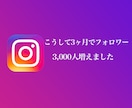 インスタグラム集客マーケティングを教えます もう集客で迷わない！3ヶ月でフォロワー3000人増加 イメージ1