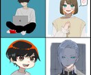 SNS等に使えるアイコン/イラスト制作いたします 『世界に唯ひとつ、あなただけのイラストを』 イメージ3