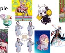 等身イラスト描きます 似顔絵、OCやTRPG用立ち絵やそれを用いたデザインなど。 イメージ5