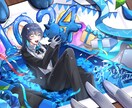 あなたの求めるイメージをイラストにします 配信用やパネル開けに使用するあなたをデザインします イメージ6