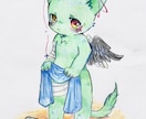 完全アナログ。ケモノ・人外創作キャラクター描きます アナログ画ならではの風合いでお宅の子を描かせて下さい！ イメージ1
