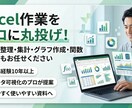 データのプロがExcel作業を代行します 整理・集計・グラフ・関数なんでもお任せ イメージ1