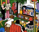 オシャレでシュールなアイコン・挿絵など描きます おしゃれでちょっとシュールでポップなイラスト、得意です！ イメージ3