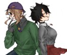 こんな感じのイラストとかアイコン描きます 鋭い絵柄で目立つ絵が出来ます！！！！！！ イメージ3