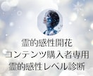 霊的感性開花コンテンツ【購入者専用】鑑定します 霊的感性レベル診断＆個別フォローアップ鑑定 イメージ1