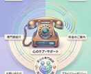 お悩み解決サポートます お話お聞きします【電話で愚痴聞き・悩み相談】 イメージ1