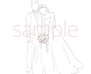 結婚式用に!アイコン用に!鉛筆画風イラストかきます 鉛筆画風のシンプルな似顔絵を作成いたします！ イメージ3