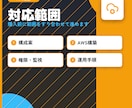 AWS基盤を設計・構築します AWS実務経験を活かして安心安全な基盤をご提案 イメージ2
