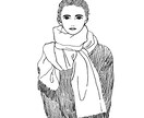 オシャレなモノクロイラスト描きます SNSのアイコン、雑誌等の挿絵に！ イメージ5