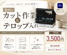 動画のカット作業、テロップ入れします 修正無制限！一律料金で用途は問いません イメージ1