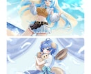 イラスト制作(男女OK)します 美麗な一枚絵お描きします！Vtuber／サムネ／MVなどに◎ イメージ5