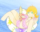 アイコン個人鑑賞表紙挿絵百合のアニメ風に描きます みんなが恋するかわいいキャラクターを描きます❗ イメージ2
