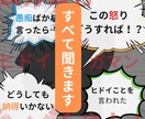 NGゼロ!隠し事・愚痴・妄想・すべて聞きます 愚痴も妄想もすべてOK!心のもやもや吐き出してスッキリ イメージ4