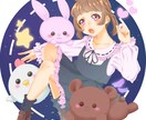 最短3日！お好みの可愛いふわふわ女の子描きます 観賞用・SNS用・歌ってみた・サムネイルなど！用途自由！ イメージ9