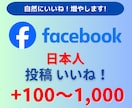 Facebook　投稿　いいね/フォロー増やします 日本人対象！+10をサービスします！ イメージ1