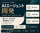 業務専用AIエージェントを開発します 問い合わせ整理・資料検索・返信案を業務に合わせて イメージ1