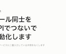 ツール同士をAPIで連携して自動化します 別々のサービスに二重入力している手間をなくします イメージ1