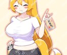 もふもふしっぽ！狐の酒好きお姉さん販売いたします 商用利用、即納品可！TRPGや動画素材におすすめ！ イメージ2