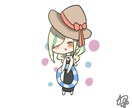 SNSのアイコン(イラスト)を作成します チビキャラも描きます。描きこみ多めはオプションへ。 イメージ1