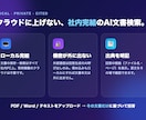 社内文書に答えるローカルAIを構築します アップロードした自社文書だけに基づき、出典付きで回答。 イメージ3