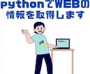 pythonでWEBデータを自動取得・加工します 使いやすいツールでWebデータを簡単に活用！ イメージ1