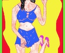 若い女性のイラストを販売します イラストは根気で描けます。苦労人の吟遊詩人、詩も添えらます。 イメージ1
