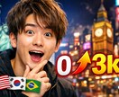 高品質インスタフォロワー3000人増やします 外国人フォロワーの増加となります。 イメージ1