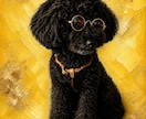 愛犬を高級アート作品風ポートレートに仕上げます 大切な愛犬を美術館に飾る絵画のような作品に仕上げます。 イメージ8