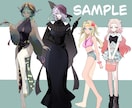 IRIAM、TRPG、ゲーム内立ち絵描きます 新規3名様限定2000円でキャラ立ち絵イラスト作成いたします イメージ4