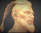 胸像をスカルプいたします あなたのデザイン画からデジタル彫刻をスカルプ イメージ1