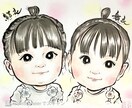 赤ちゃん・誕生日・内祝いに…かわいい似顔絵描きます 25年の実績！ご家族のお祝い・幸せ・思い出を形に残します イメージ4