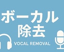 曲のボーカル除去します 既存曲からボーカルを抜いてトラック作成します イメージ1