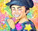 アナログで可愛く優しい似顔絵イラスト制作します プロイラストレーター活動中。ビジネス使用や思い出などに是非 イメージ10