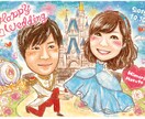 先着5組様まで2名様4000円★結婚式の似顔絵ます 賑やかでポップな似顔絵でハッピーな新婚生活を彩ります♪ イメージ4