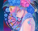 サムネイルや歌ってみたに使える1枚絵を制作します 目を惹く色使いで印象に残るイラストを！ イメージ2