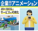 企業PR / サービス紹介動画を制作します 複雑なサービスも、2D / 3DCGで分かりやすく映像化。 イメージ1