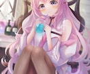 可愛さ最重視の美少女イラスト制作します ふわふわできらきらな女の子をお求めの方へ イメージ2