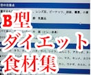 痩せる血流が良くなる血液型別食材集になります 痩せる食べ物が分かる！血液型別ダイエット食材集 イメージ2