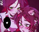 歌みた、mv用|雰囲気を感じられるイラスト描きます 可愛いから不穏まで、幅広く描けます。 イメージ3