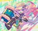 グッズ等に！ユニークでかわいいイラストを制作します 唯一無二の絵柄と色使いを活かし、キャラクターをお描きします イメージ6
