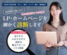LP・ホームページを細かくチェックします なぜ反応が薄いのか…女性向けサービスに特化した的確診断が好評 イメージ1