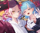 商用利用◎目を引く！イラスト、アイコン描きます グッズ、歌ってみた用、動画内イラスト等幅広く対応します！ イメージ7